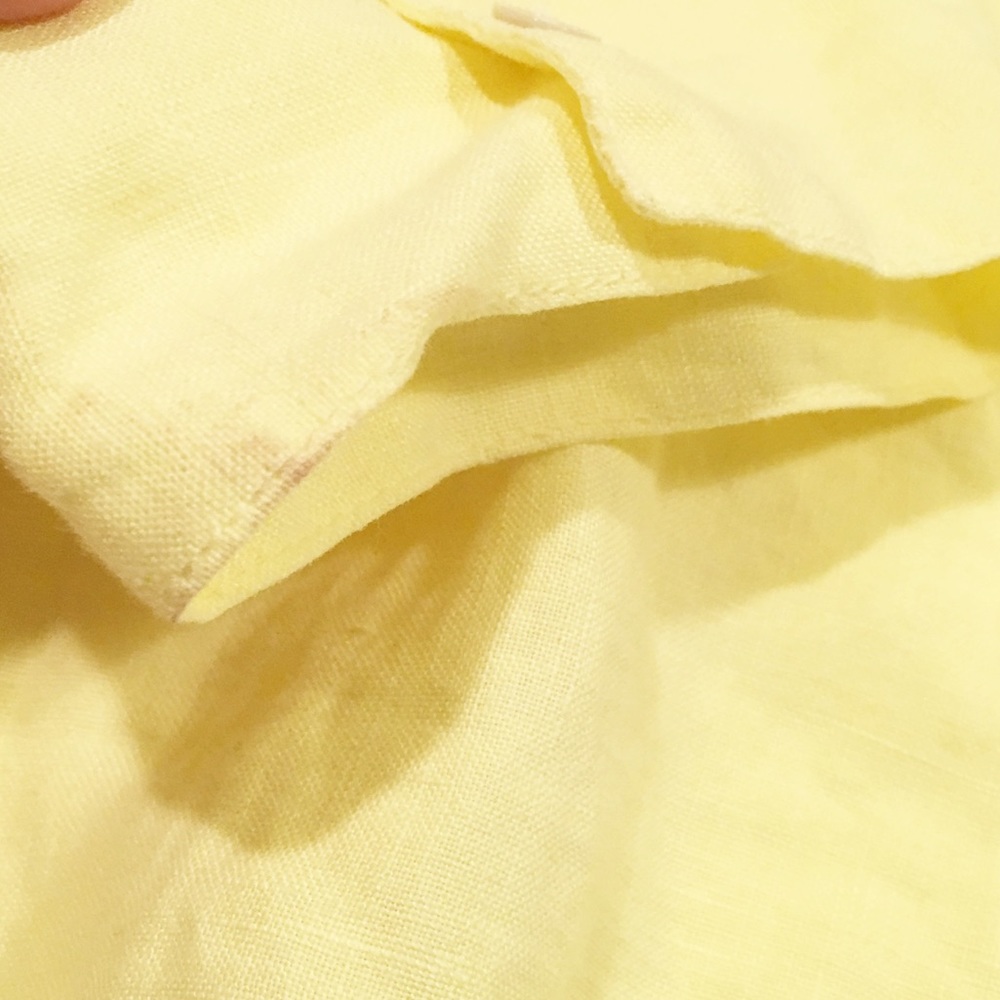 Tommy Bahama yellow button up linen long sleeve XL - Picture 5 of 5